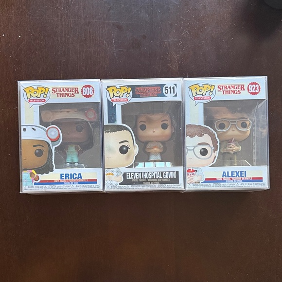 Funko Pop Stranger Things Figures - Erica, Eleven, Alexei - Picture 1 of 4